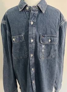 Tommy Hilfiger Herren Button Up Denium Langarm Hemd Gr. Large NEU - Bild 1 von 3