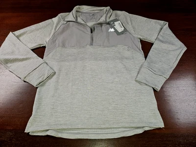 Polo New Balance Heat Grid 1/4 quarto zíper cinza masculino tamanho pequeno novo com etiquetas - Imagem 1 de 4