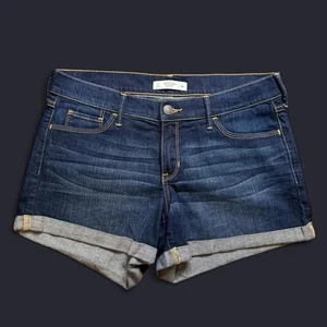 Pantalones cortos para mujer Abercrombie & Fitch azul marino y azul - Imagen 1 de 3