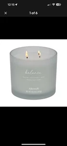Allswell Balance (Balsam + Mahagoni + Moschus) Duft 4-Docht Spa Glas Kerze 40,2oz - Bild 1 von 6