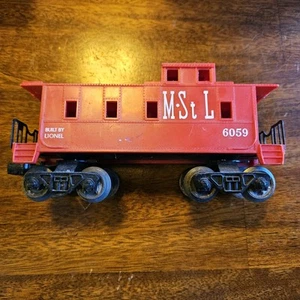 Lionel O Gauge Scale M&St L Red 6059 Train Caboose Car Minneapolis and St. Louis - Picture 1 of 14