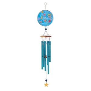 Crazy Cats Hanging Wind Chime 28H in x 3.25W in x 5L in Cat Mom, Cat Dad NIB - Picture 1 of 5