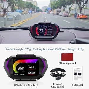 State of the Art OBD2 GPS Car Speedometer HUD with Brake Test Capability - Picture 1 of 17