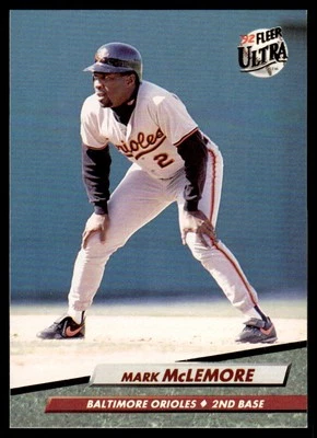 1992 Ultra #304 Mark McLemore - Baltimore Orioles - Image 1 of 2