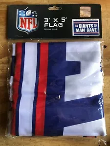NEW YORK GIANTS MAN CAVE 3x5ft flag new superior qlty GENUINE NFL Lic us seller - Picture 1 of 3