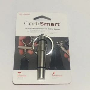 CorkSmart, L'apribottiglie per portachiavi 2 in 1, acciaio inox, KS821-SS - Foto 1 di 2