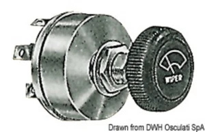 Interruttore di comando per tergicristalli regolazione due velocità (19.752.28) - Foto 1 di 1