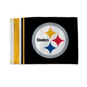 Pittsburgh Steelers Flag 12x17 Striped Utility - Picture 1 of 1