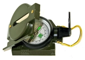 Compass Bussola Cartografica Metallo Professionale Scout Militare Campeggio - Foto 1 di 6
