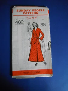Vintage Sunday People 482 - Morgenmantel Bademantel Kleid Schnittmuster - 16-38 - Bild 1 von 1