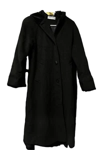Vintage Womens Forecaster of Boston Hooded 100% Wool Long Coat Sz 6 Medium M Mad - Picture 1 of 3
