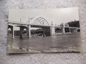 RPPC Florence Siuslaw River Bridge Oregon Coast Highway Lane County OR 1939-50 - Picture 1 of 2