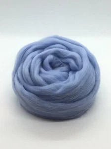 Baby Blue Roving, Blue Wool Roving, Light Blue Roving, Merino Wool Roving - Picture 1 of 1