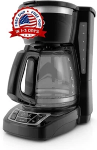 Prima Cafetera Electrica 12 Tazas 120V Maquina De Cafe Cafeteras Pequenas Fresca - Picture 1 of 8
