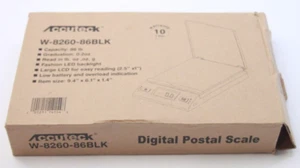 Accuteck 86 lb All-In-One Silver Digital Shipping Postal Scale with Adapter NEW - Afbeelding 1 van 2