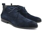 *C61 UK 8 NEW MENS NAVY BLUE SUEDE DESERT BOOTS CHUKKA LACE UP ANKLE CASUAL EU42