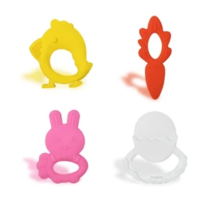 4 Pack Easter Teething Toys Easter Teether for 3-12 Months Baby Toddlers Easter - Picture 1 of 12