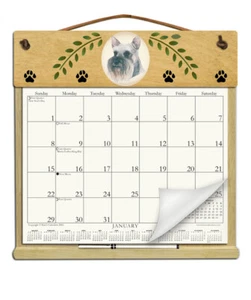 SCHNAUZER CALENDAR HOLDER - REFILLABLE EVERY YEAR! - Picture 1 of 1