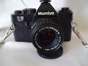 Vintage Mamiya ZE 35 MM Spiegelreflexkamera SEKOR E F:1,7 50 MM Objektiv Fotografie Japan - Bild 1 von 8