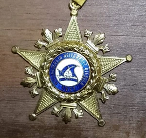 Alter Emaille Karnevalsorden Stern-Orden Gesangverein Heiterkeit Gießen 1972 - Bild 1 von 4