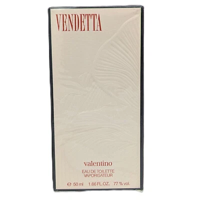 Valentino Vendetta Eau de Toilette 50 ml 1,66 FL OZ vaporizador nuevo rareza
