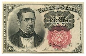1874 U.S 10c Fractional Postal Currency 5th Issue FR# 1266 Short Key