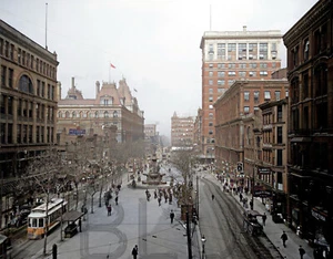 Fountain Square 1907, Cincinnati, Ohio, impresión fotográfica de 11 x 14 - Imagen 1 de 1