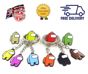 AmongUs Imposter Keyrings car keychains schoolbag buckles UK Gift Gamer - Picture 1 of 17