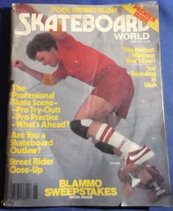 SKATEBOARD WORLD MAGAZINE-JUNE 1977-VOL 1 NO 1-PREMIER ISSUE-TY PAGE-LONNIE TOFT - Picture 1 of 12