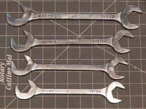 Mac 4Pc SAE 4 Way Angle Head Open End Wrench Set 15/16" 1 1/16 1 1/8" DA34 DA36 - Picture 1 of 6