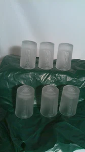 Set of 6 JAGERMEISTER GLASS SHOT GLASSES EMBOSSED LOGO Jager 1oz Barware - Picture 1 of 7
