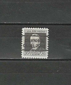 CANAL ZONE , 1928/40 , CHRISTOBAL PRECANCEL , 20c STAMP , PERF , MNH - Picture 1 of 1