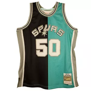 David Robinson San Antonio Spurs Mitchell & Ness NBA L Large Jersey Black NWT - Picture 1 of 8