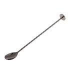 Stainless Steel Threaded Bar Spoon Swizzle Stick Coffee Cocktail Mojito Wine