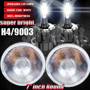 LED Headlight For Chevrolet Camaro 1967-1981 7'' inch Round Projector Lights US+ - Picture 1 of 20