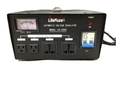LiteFuze LT-2000 2000 Watt Voltage Converter Transformer - Step Up/Down 110V/220 - Image 1 of 2