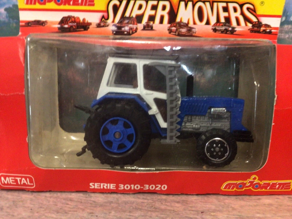 Majorette Series 3000 (3012) Blue Tractor with Cutter  Vintage  Sealed Packing - Image 1 of 4