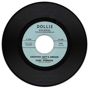 CARL PERKINS-DOLLIE 505 ROCKABILLY 45 RPM COUNTRY BOY'S DREAM M- CLEAN LABELS - Imagen 1 de 1