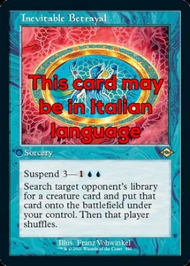 MTG INEVITABLE BETRAYAL FOIL EXC - TRADIMENTO INEVITABILE - MH2 RETRO IT - Picture 1 of 1