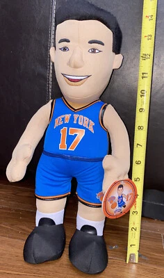 Muñeca de peluche Bleacher Creatures Jeremy Lin New York Knicks #17 14" Foto 1 de 4