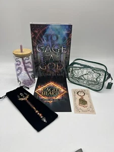 To Cage A God by Elizabeth May SEALED Illumicrate Caged Hearts February Box - Imagen 1 de 18