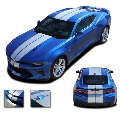 Turbo Rally Sport Stripe Kit Vinyl Decals Fits Chevrolet Camaro 2016-2018 - Image 1 of 4