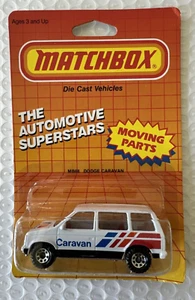 Rare 1987 MB68 White Dodge Caravan Matchbox New - Picture 1 of 2
