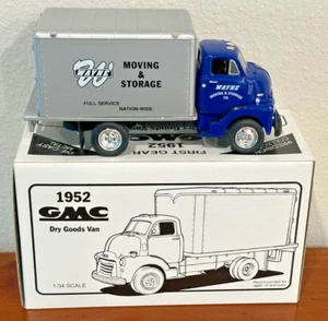 First Gear 1/34 Wayne Moving & Storage 1952 GMC Dry Goods Van 19-1024 - Picture 1 of 1