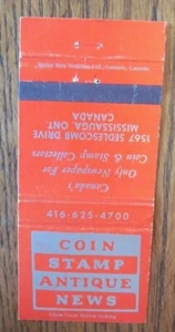 SELLO DE MONEDA ANTIGUO PERIÓDICO DE NOTICIAS MISSISSAUGA ONTARIO MATCHBOOK PORTADA -E14 - Imagen 1 de 2