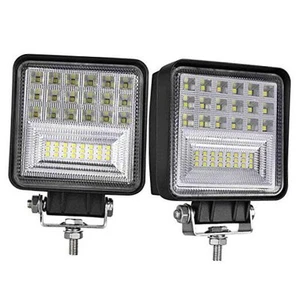 LED Pods, 2PCS 4 Inch Tractor Lights Cubes Work Lamps Square Lighting Fog - Picture 1 of 8