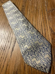 Vintage EUC Jean Paul Gaultier Silk Tie Necktie Abstract Logo Made In Italy - Picture 1 of 9