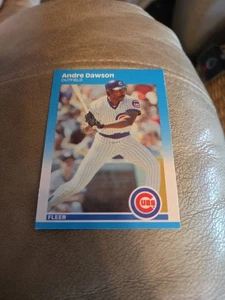 Carta Baseball 1987 Fleer Aggiornamento Andre Dawson HOF Chicago Cubs #U-24 - Foto 1 di 2