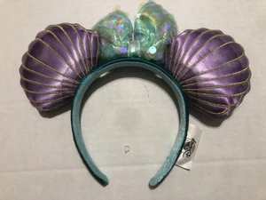 Authentische Disney` Parks Ohren kleine Meerjungfrau Arielle lila schillernd Minnie Ohren - Bild 1 von 5