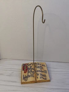 Jim Shore Heartwood Creek Christmas Holiday Peace on Earth 2004 **Nur Ständer** - Bild 1 von 6